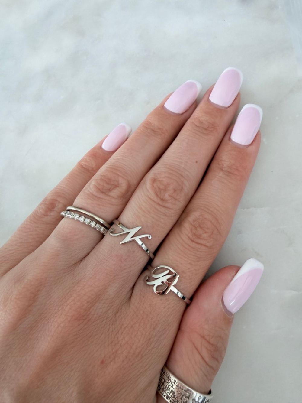 90. Stainless steel adjustable initial ring
